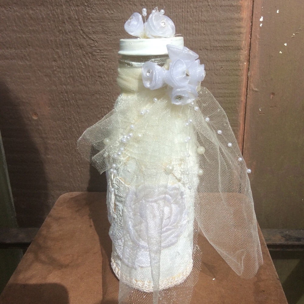 Handcrafted altered bottle